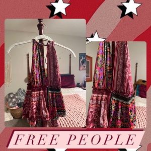 Free People open back halter top